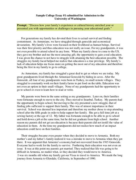 write a college essay x school