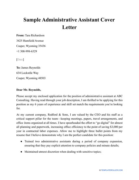 Sample Application Letter For Employment As An ...